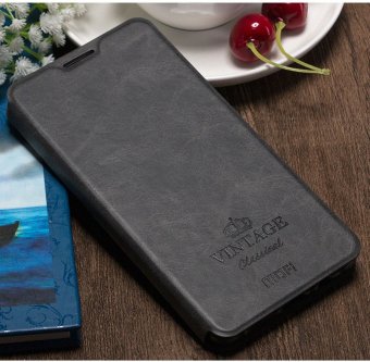 MOFI PU Leather TPU Cover for OnePlus 3 / A3000 (Dark Grey)