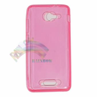 Ultrathin Smartfren Andromax B Ultrathin Jelly Air Back Case 0.3mm / Silicone Soft Case / Casing Hp Lentur - Transparan Pink