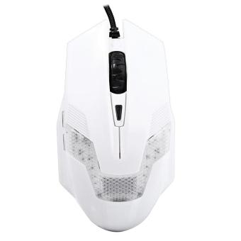 Fashionable A-jazz Wired Mouse Green Hornet 2000DPI 6 Buttons Optical LED Gaming Mouse for Desktop/Laptop - intl