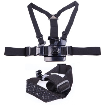 Selens Professional 2 in1 Adjustable Elastic Head and Chest Strap Mount Belt Harness