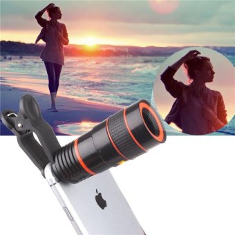TOMSOO 1pc 8x Zoom Telescope Lens Telephoto Holder Universal For Mobile Cell Phone Camera - intl