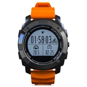 S&L S928 Real-time Heart Rate Track Smart Wristband Air Pressure Environment Temperature Height Watch (Orange) - intl