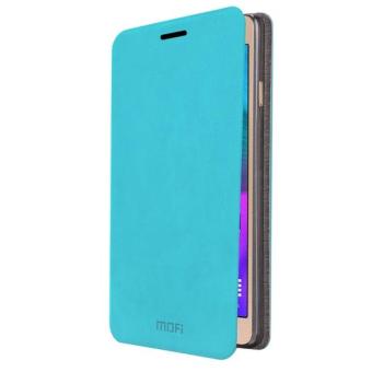 MOFI For Samsung Galaxy A5 (2016) / A510 Crazy Horse Texture Horizontal Flip Leather Case with Holder(Blue)  - intl