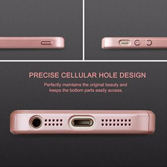 Hardcase Case 360 Iphone 5/5s/5SE Casing Full Body Cover - Rose Gold + Free Tempered Glass