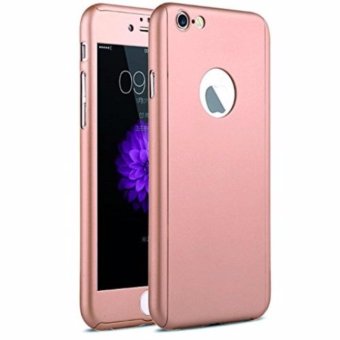 Hardcase Case 360 Iphone 5/5s/5SE Casing Full Body Cover - Rose Gold + Free Tempered Glass