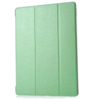 TimeZone Ultra Slim Leather Wake Sleep Smart Cover Hard Back Case with Stand Function for iPad Pro (Green)