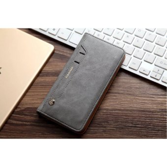 Lantoo iPhone 7 Plus Case, Leather iPhone 7 Plus Wallet Case Book Design with Flip Cover and Stand [Credit Card Slot] Magnetic Closure Cover Case for Apple iPhone 7 Plus - silver - intl