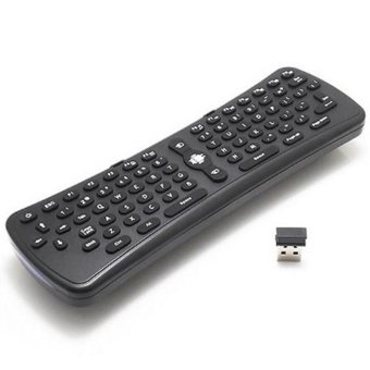 Wireless Gyroscope Air Mouse Keyboard for PC / Smart TV / Android TV Box - Hitam