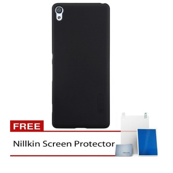 Nillkin For Sony Xperia XA Ultra Super Frosted Shield Hard Case Original - Hitam + Gratis Anti Gores Clear