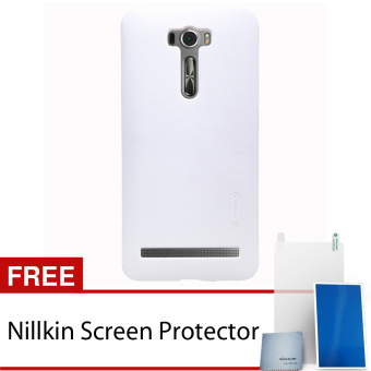Nillkin Asus Zenfone 2 Laser ZE601KL Super Frosted Shield Hard Case - Original - Putih + Gratis Nillkin Screen Protector