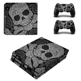 Horror Series Vinyl Game Protective Skin Sticker For Playstation 4 Pro Decal Cover Sticker For PS4 Pro Console +2 Controller - intl