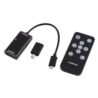 CHEER MHL Micro USB to HDMI HDTV Adapter+Remote Control For Samsung Galaxy S3 S4 S5