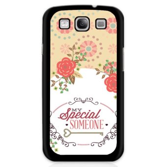 YM For My Special Flower Printed Case for Samsung Galaxy E7 (Black)