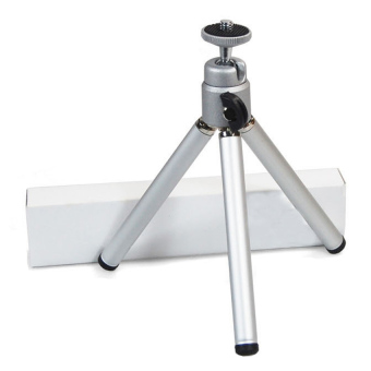 Desk Mini Tripod Silver Extendable Leg Holder for Digital Camera - intl