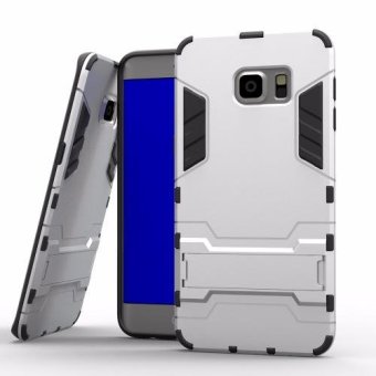 ProCase Shield Armor Kickstand Iron Man Series for Samsung Galaxy Note 5 - Silver