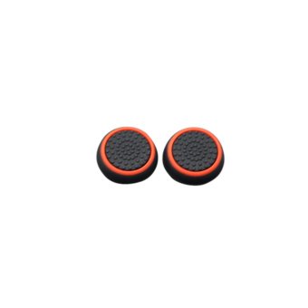 Amango Silicone Joystick Thumb Caps for PS4/PS3/Xbox 360 Controller Black/Red