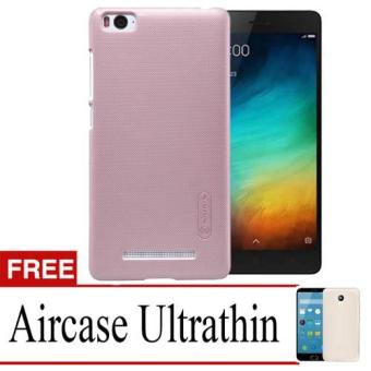 Case Nilkin Hard Protective For Xiaomi Mi4i + Free Ultrathin - Rose Gold