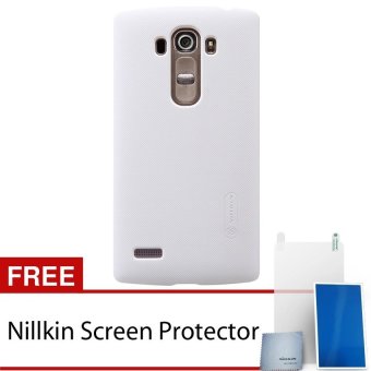 Nillkin Frosted Shield Hard Case Original For LG G4 Beat - Putih + Free Screen Protector Nillkin