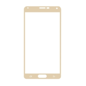 SUNSKY 0.3 mm 2.5D ledakan-bukti kaca berwarna marah sutra-layar Penuh film untuk Samsung Galaxy Note 4/N910 (emas)