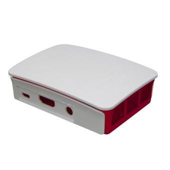 Raspberry Pi 3 Model B + kasus resmi + Heatsink Kit - putih + Hijau - International
