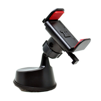 360 Rotation Car Suction Cup Mount Smartphone Holder - ( Black )