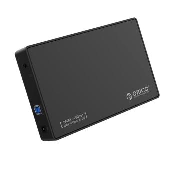 ORICO Tool free USB 3.0 to SATA External Hard Disk Drive Enclosure for 3.5\" SATA HDD and SSD,Support UASP and 8TB Drives (3588US3-Black) - intl