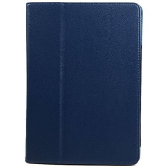 TimeZone Plastic + PU Leather Case for for iPad Air / 5 (Blue)