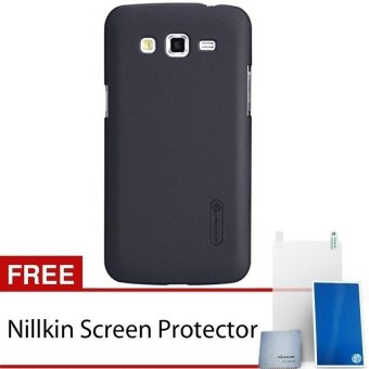 Nillkin Samsung Grand 2 / G7106 Frosted Shield Hard Case - Hitam + Gratis Screen Protector
