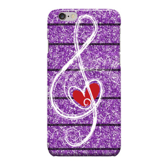 Indocustomcase Love Music Cover Hard Case for Apple iPhone 6 Plus