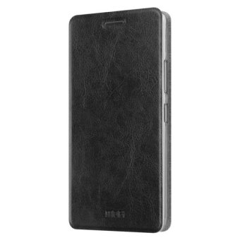 MOFI For Samsung Galaxy A5 (2016) / A510 Crazy Horse Texture Horizontal Flip Leather Case With Holder (Black) - intl
