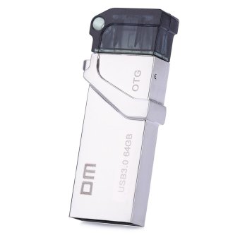 64GB DM PD006 64GB USB 3.0 Fashionable Universal Metal Micro USB OTG U Disk - intl