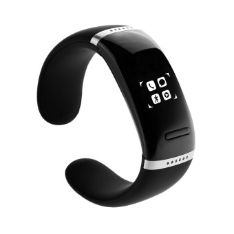 Acediscoball Smart Watch LED Bluetooth Bracelet With Call Answer SMS Reminding Music Player (Black)