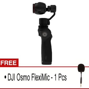 Dji Osmo Handheld 4K and 3 Axis Gimbal - Hitam + Gratis DJI Osmo FlexiMic