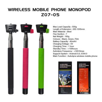 Tongsis KJ STAR Wireless Mobile Phone Monopod MultiSystem for Android and iOS - Z07-5 - Pink