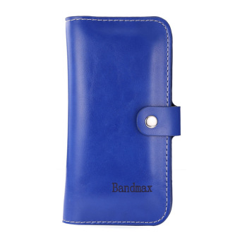 Bandmax Women Flip Wallet Envelope Purse with Multi Card Slots Leather Purse for iPhone 6/6s Plus Wallet Case (Blue