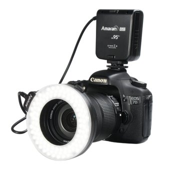 Aputure Halo CRI 95+ LED Flash Ring for Canon Camera - HC100 - Hitam