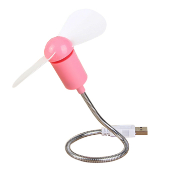 Bluelans Mini Flexible USB Cooling Fan Cooler for Laptop Desktop PC Computer Pink