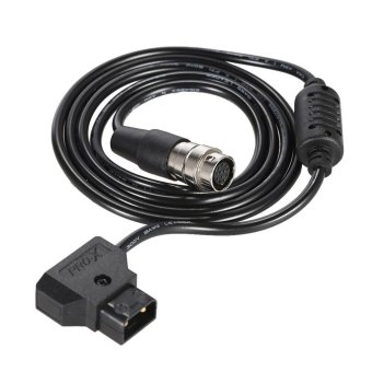 Adapter Cable for Hirose 12 Pin Female plug to D-Tap 2 Pin Male Connector Power Cord Cable for Canon Olympus Sony Power B4 2/3\" Lens 112cm in Length - intl