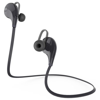 Mini Gym Sport Bluetooth Earphone with Microphone - QY7 (OEM) - Black