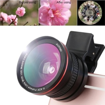 ZOMEI Universal 0.42X Fisheye Lens With Clip For IPhone, Samsung, HTC, Sony, Huawei, Xiaomi, Meizu - intl