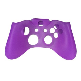 Moonar Colorful Soft Silicone Rubber Gel Skin Cover for Microsoft Xbox One Controller (Purple)
