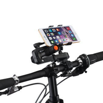 Lantoo Universal Bicycle Bike Motorcycle Mount Holder, Cellphone Smartphone GPS Flashlight Holder iPhone / Samsung / LG / HTC / Google Nexus / Motorolla (Black)