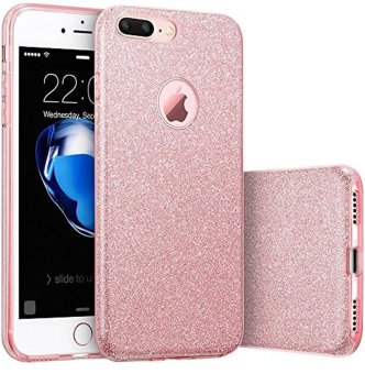 iPhone 7 Plus Case Mate [ Glitter Series ] Protective Case for Apple iPhone 7(5.5) Soft-Interior Scratch Protection with Vibrant Trendy Color (Pink5.5) - intl