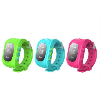 OEM Q50 kids safe gps tracker smart watch with phone call sos callfuncton (green)
