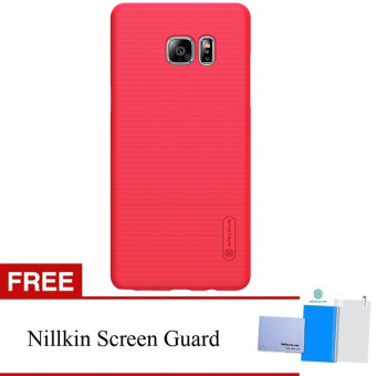Nillkin For Samsung Galaxy Note 7 / N930 Super Frosted Shield Hard Case Original - Merah + Gratis Anti Gores Clear
