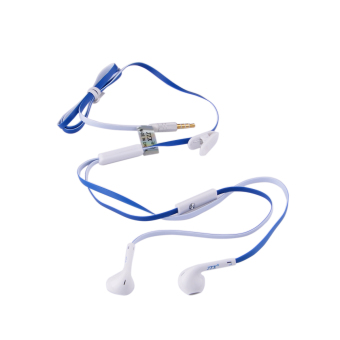ZUNCLE Flat In Ear Headphone Headset (Blue)
