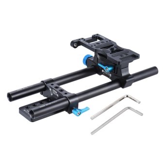 FOTGA DP500II-S 15mm Rod Rail Support System Base Plate Rig for DSLR Follow Focus for BMPCC 5D3 A7R A7S Outdoorfree - intl