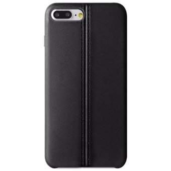 Imak Vega Leather Back Case iPhone 7 Plus - Black (Free Screen Protector)
