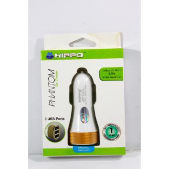 Car Charger Hippo Phantom 3 Usb Charger Mobil 5.5A