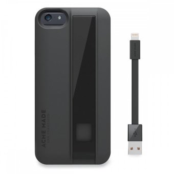 Acme Case Dengan Penyimpanan for iPhone 6 Plus - Matte Black